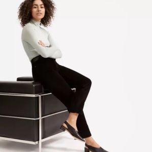 Like New Black Everlane Baby Cord Cheeky Crop Pants